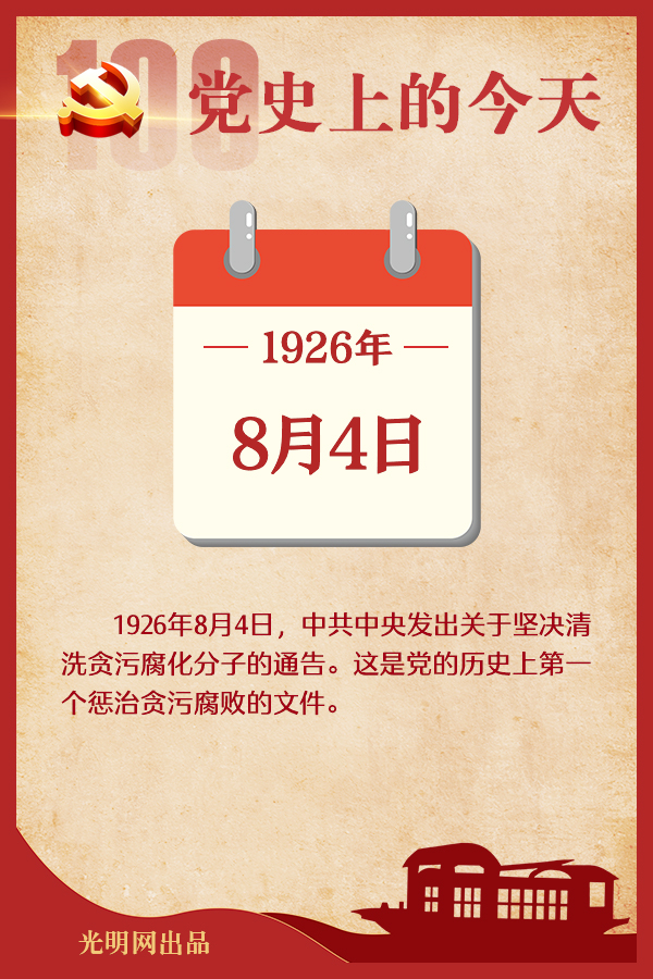 【党史上的今天】8月4日